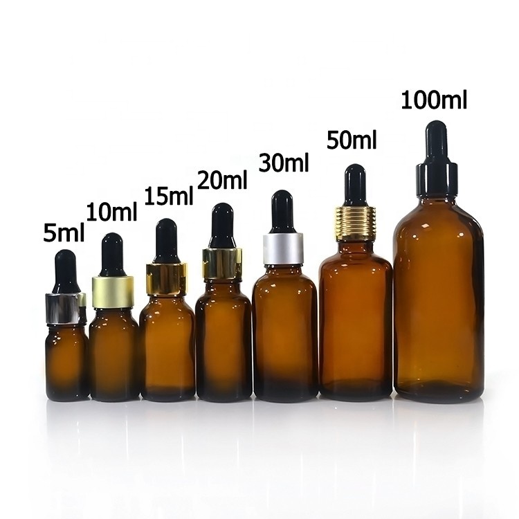 5ml 10ml 15ml 20ml 30ml 50ml 60ml 100ml glass dropper bottle for cosmetic serum CBD tincture oil