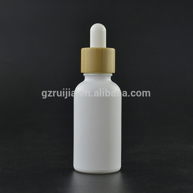 5ml 10ml 15ml 20ml 30ml 50ml 60ml 100ml matte frosted black glass dropper bottle e juice essential oil bamboo cap