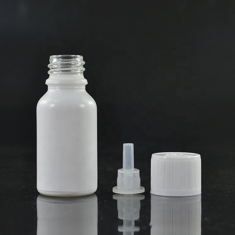 5ml 10ml 15ml 20ml 30ml 50ml 60ml 100ml matte white glass essential oil bottle with childproof cap Orifice Reducer