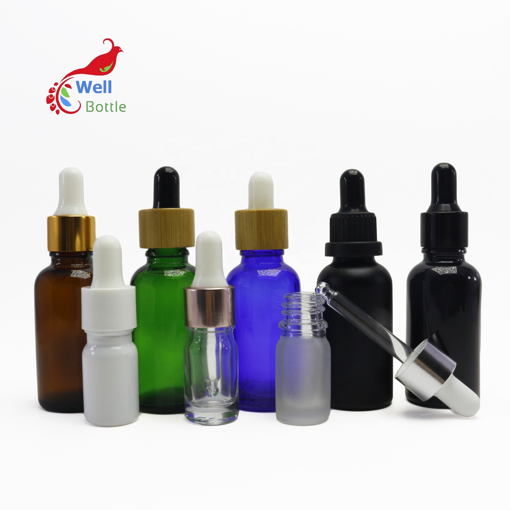 5ml 10ml 15ml 20ml 30ml 50ml 60ml 100ml perfume essential oil serum glass dropper bottle cosmetic GB-125B