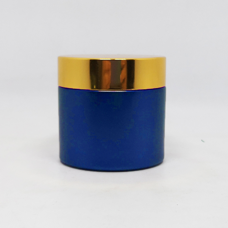 5ml 10ml 15ml 20ml 30ml 50ml 60ml 100ml skincare packaging blue empty glass face cream cosmetic jars