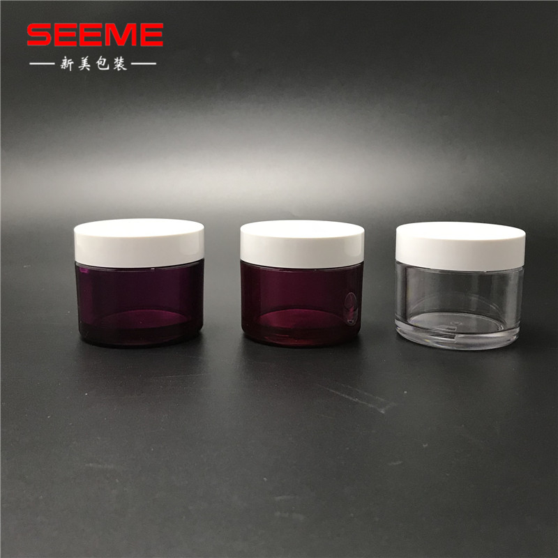 5ml 10ml 15ml 20ml 30ml 50ml 80ml 100ml 150ml 250ml round shape PETG jar