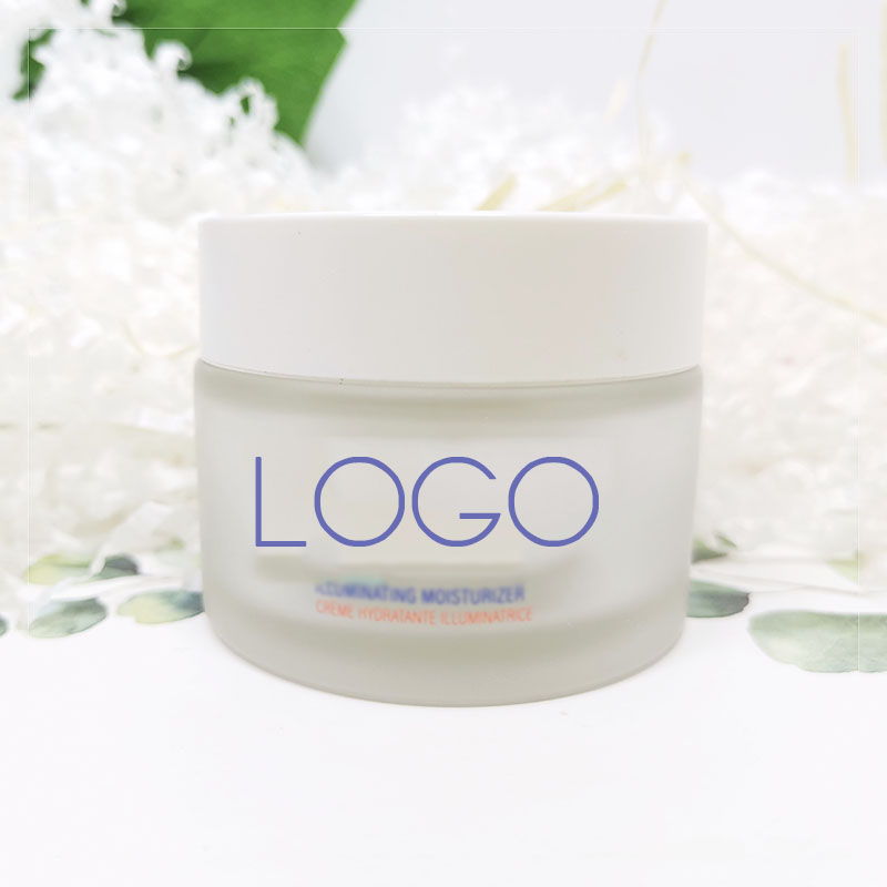 5ml 10ml 15ml 20ml 30ml 50ml Custom frosted jar with white lid