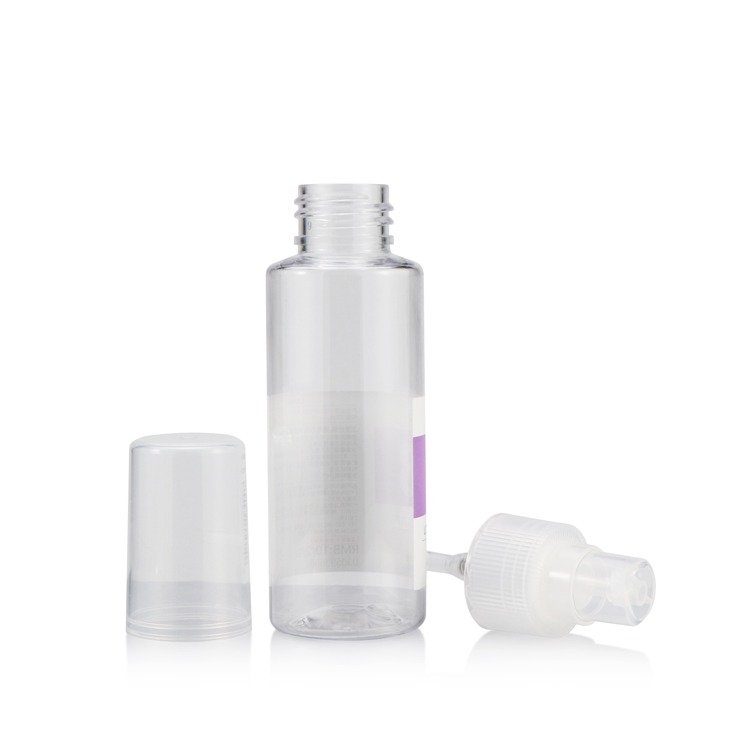 5ml 10ml 15ml 20ml 30ml 50ml transparent PET plastic perfume spray pump bottles with sprayer lids