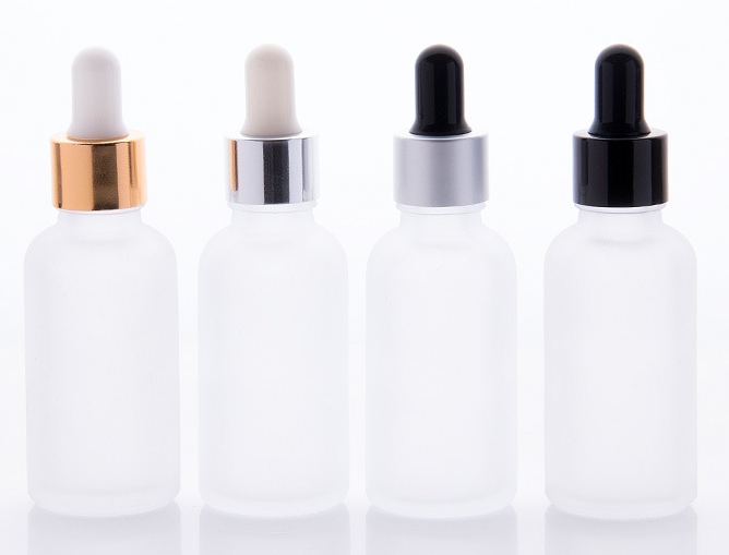 5ml 10ml 15ml 20ml 30ml Frosted Glass Dropper Bottles with Plastic Rubber Dropper