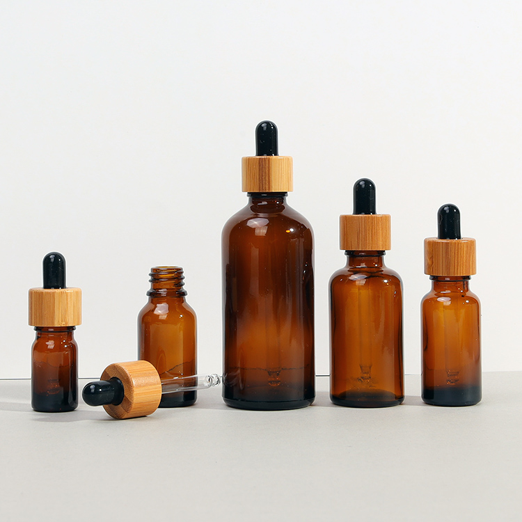 5ml 10ml 15ml 20ml 30ml Glass Cosmetic Jars Essential Oil Bottles Amber Glass Dropper Bottle With Dripper
