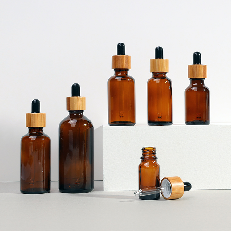 5ml 10ml 15ml 20ml 30ml Glass Cosmetic Jars Essential Oil Bottles Amber Glass Dropper Bottle With Dripper