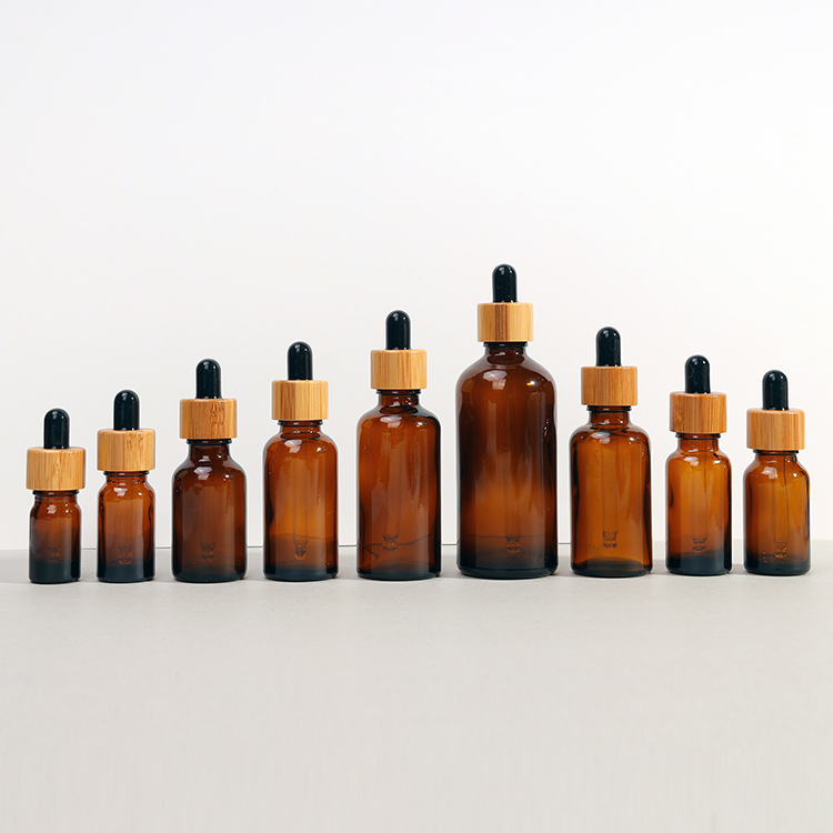 5ml 10ml 15ml 20ml 30ml Glass Cosmetic Jars Essential Oil Bottles Amber Glass Dropper Bottle With Dripper