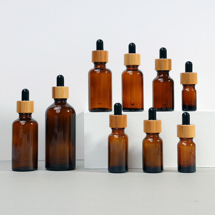 5ml 10ml 15ml 20ml 30ml Glass Cosmetic Jars Essential Oil Bottles Amber Glass Dropper Bottle With Dripper