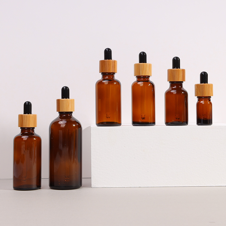 5ml 10ml 15ml 20ml 30ml Glass Cosmetic Jars Essential Oil Bottles Amber Glass Dropper Bottle With Dripper