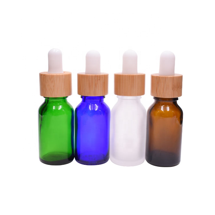 5ml 10ml 15ml 20ml 30ml colorful eco-friendly essential oil dropper bottle bamboo
