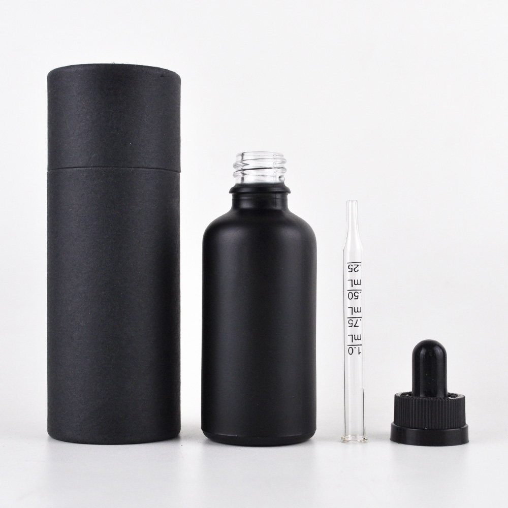 5ml 10ml 15ml 20ml 50ml 100ml matte black essential oil e vape oil 30ml black glass bottle