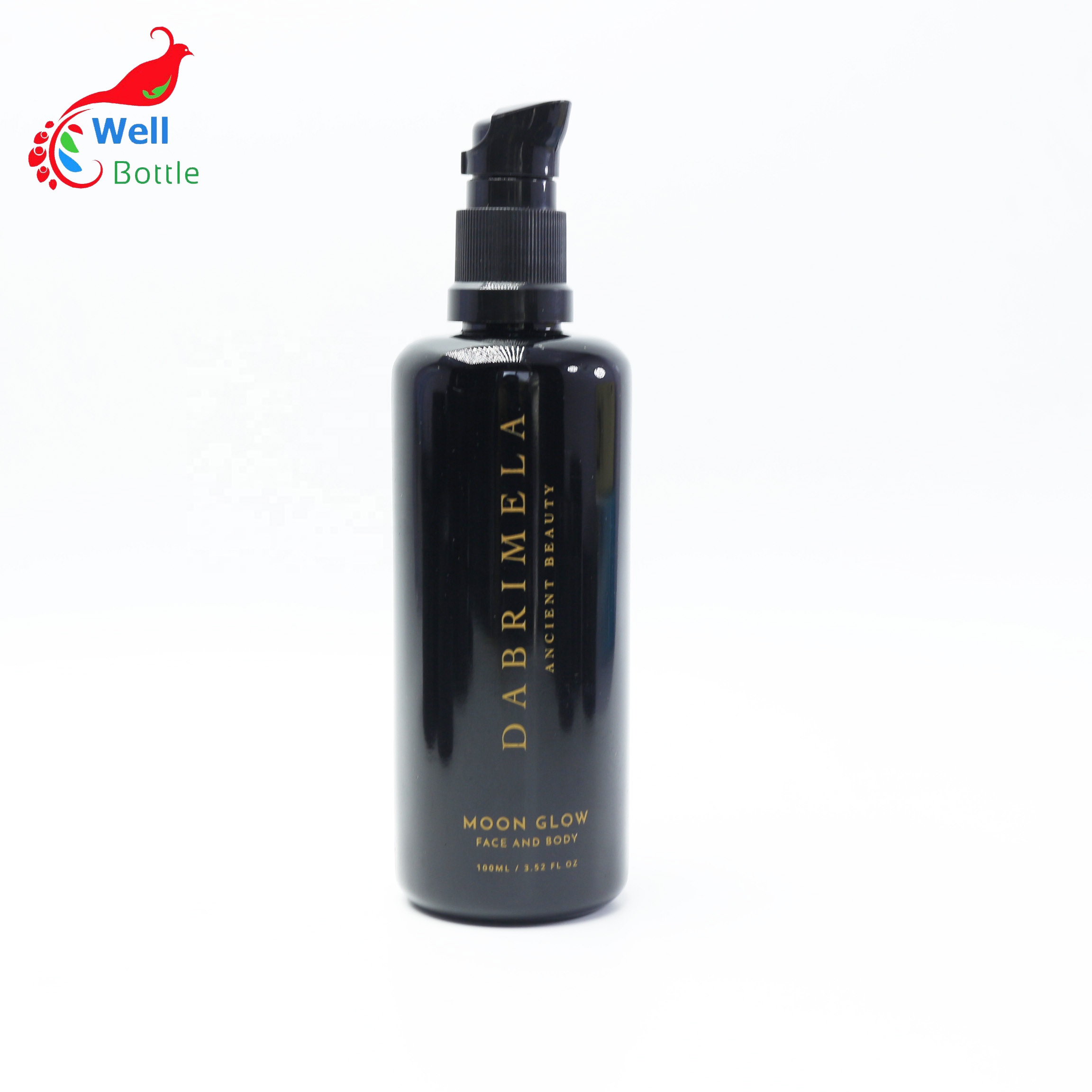 5ml 10ml 15ml 20ml 50ml 60ml 100ml 120ml dark violet 30ml glass pump bottle essential oil bottle VB-03S