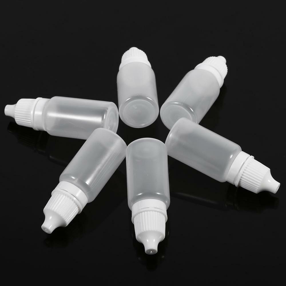 5ml 10ml 15ml 20ml PET e liquid eye drop dropper plastic bottle with childproof screw cap