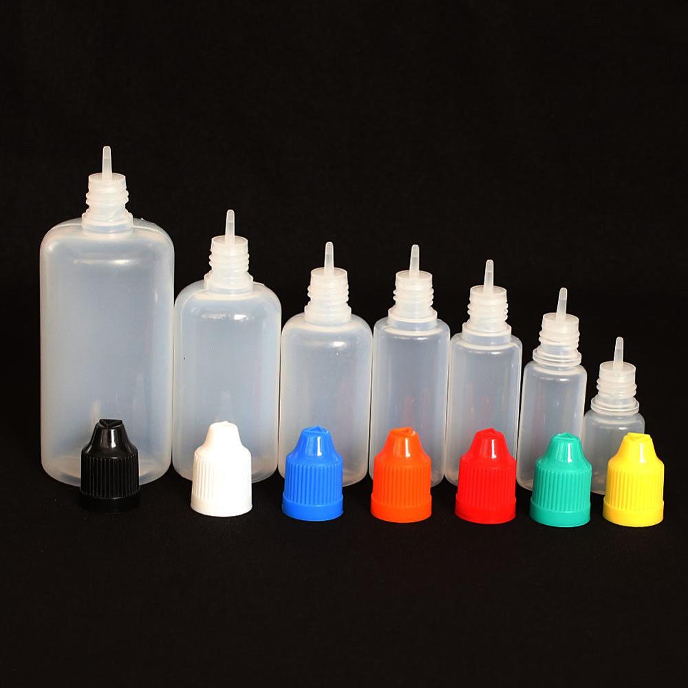 5ml 10ml 15ml 20ml PET e liquid eye drop dropper plastic bottle with childproof screw cap