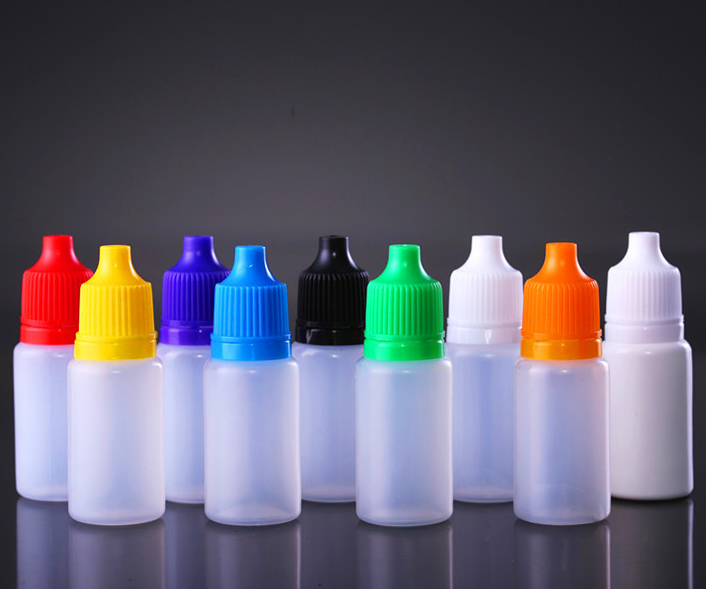 5ml 10ml 15ml 20ml plastic portable eye drop bottle with custom colour cap