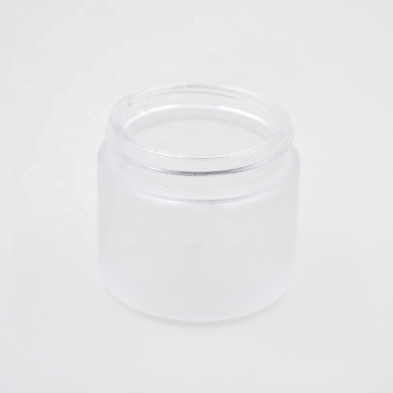 5ml/10ml/15ml/25ml/30ml/50ml/100ml cosmetic packaging cream skincare packaging round frosting glass bottle