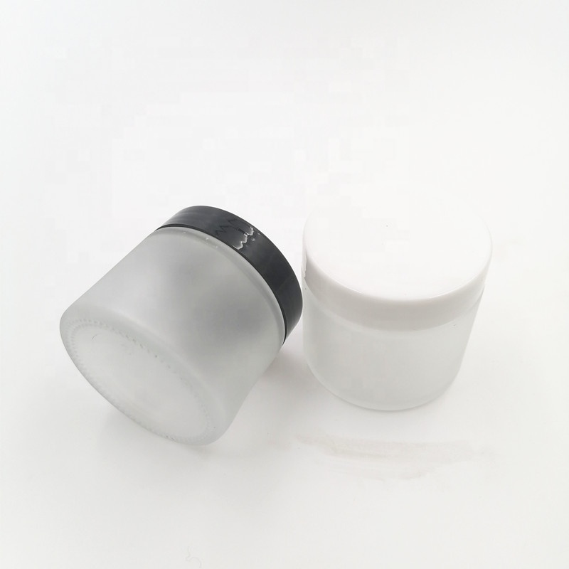 5ml/10ml/15ml/25ml/30ml/50ml/100ml frosting round Cream glass jar cream skincare packaging round amber glass jar