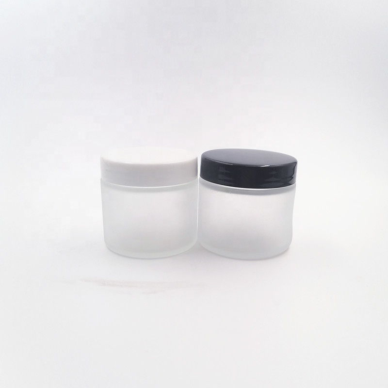 5ml/10ml/15ml/25ml/30ml/50ml/100ml frosting round Cream glass jar cream skincare packaging round amber glass jar