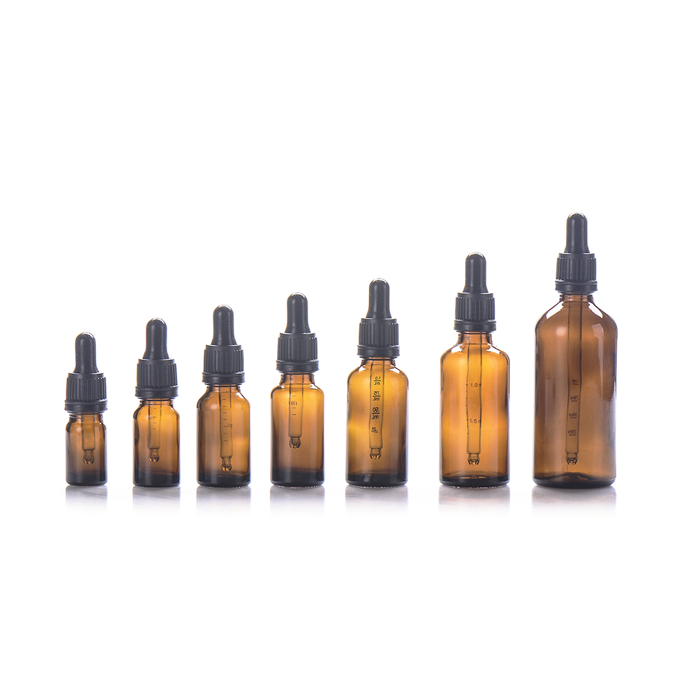 5ml 10ml 15ml 30ml 50ml 100 ml Essential Oil Glass Boston Bottle Amber Dropper Bottle