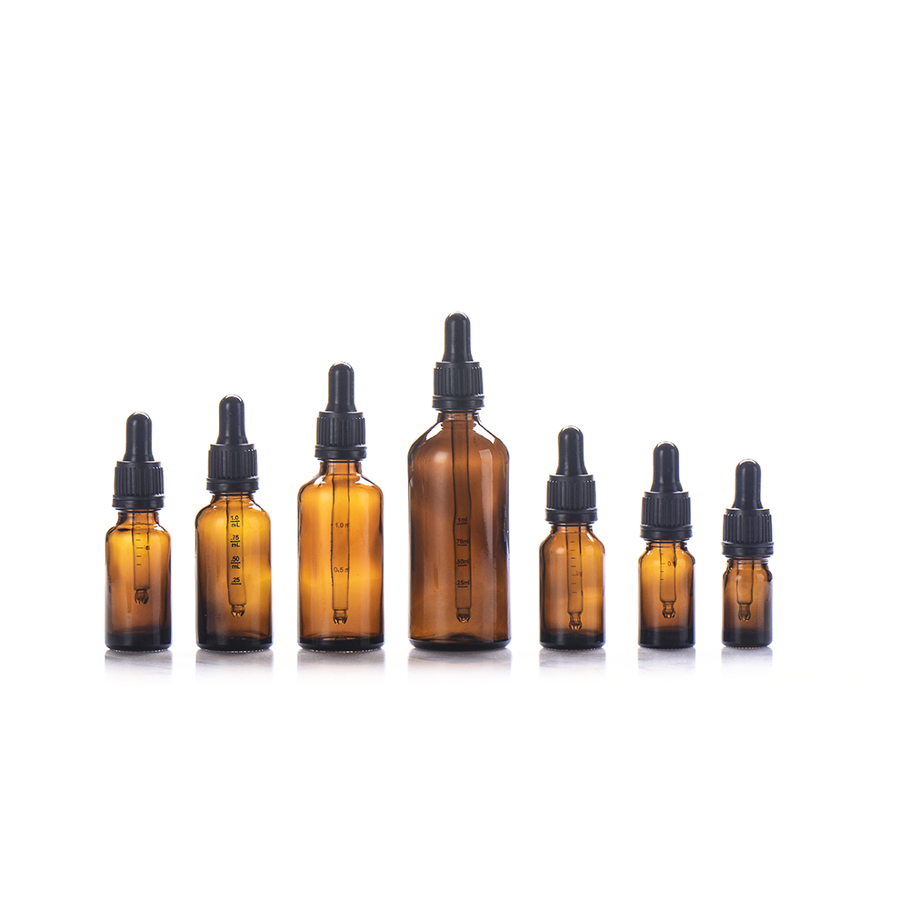 5ml 10ml 15ml 30ml 50ml 100 ml Essential Oil Glass Boston Bottle Amber Dropper Bottle