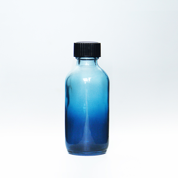 5ml 10ml 15ml 30ml 50ml 100ml Gradient Blue Glass Essential Oil Bottle Additive Agent Glass Bottle With Dropper