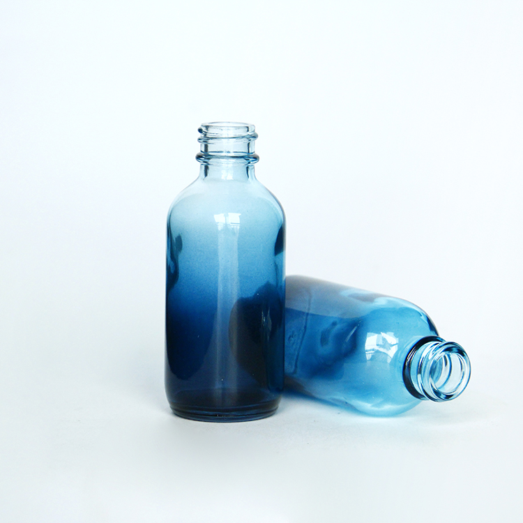 5ml 10ml 15ml 30ml 50ml 100ml Gradient Blue Glass Essential Oil Bottle Additive Agent Glass Bottle With Dropper