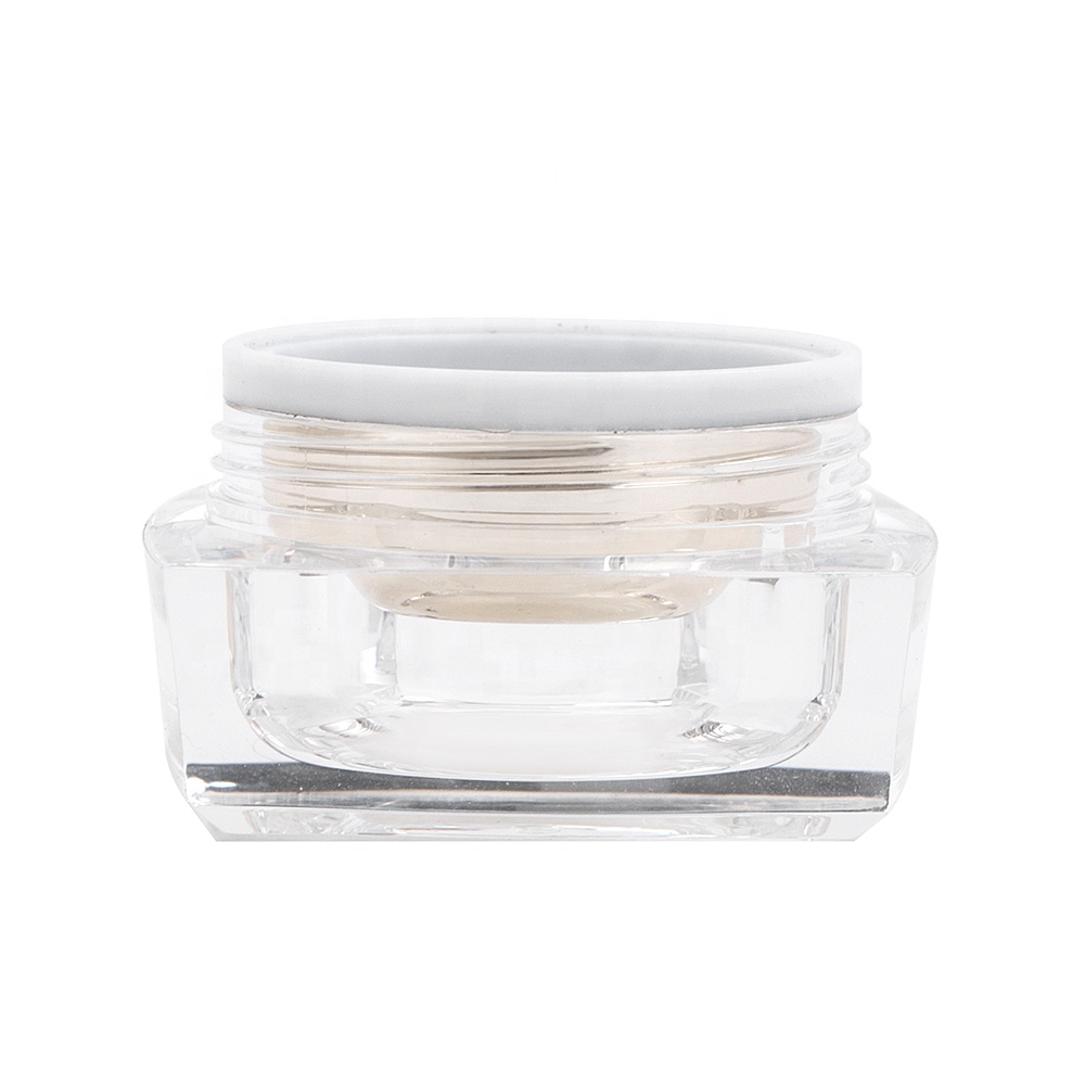 5ml 10ml 15ml 30ml 50ml 100ml Luxury Square Cosmetic Cream Jar