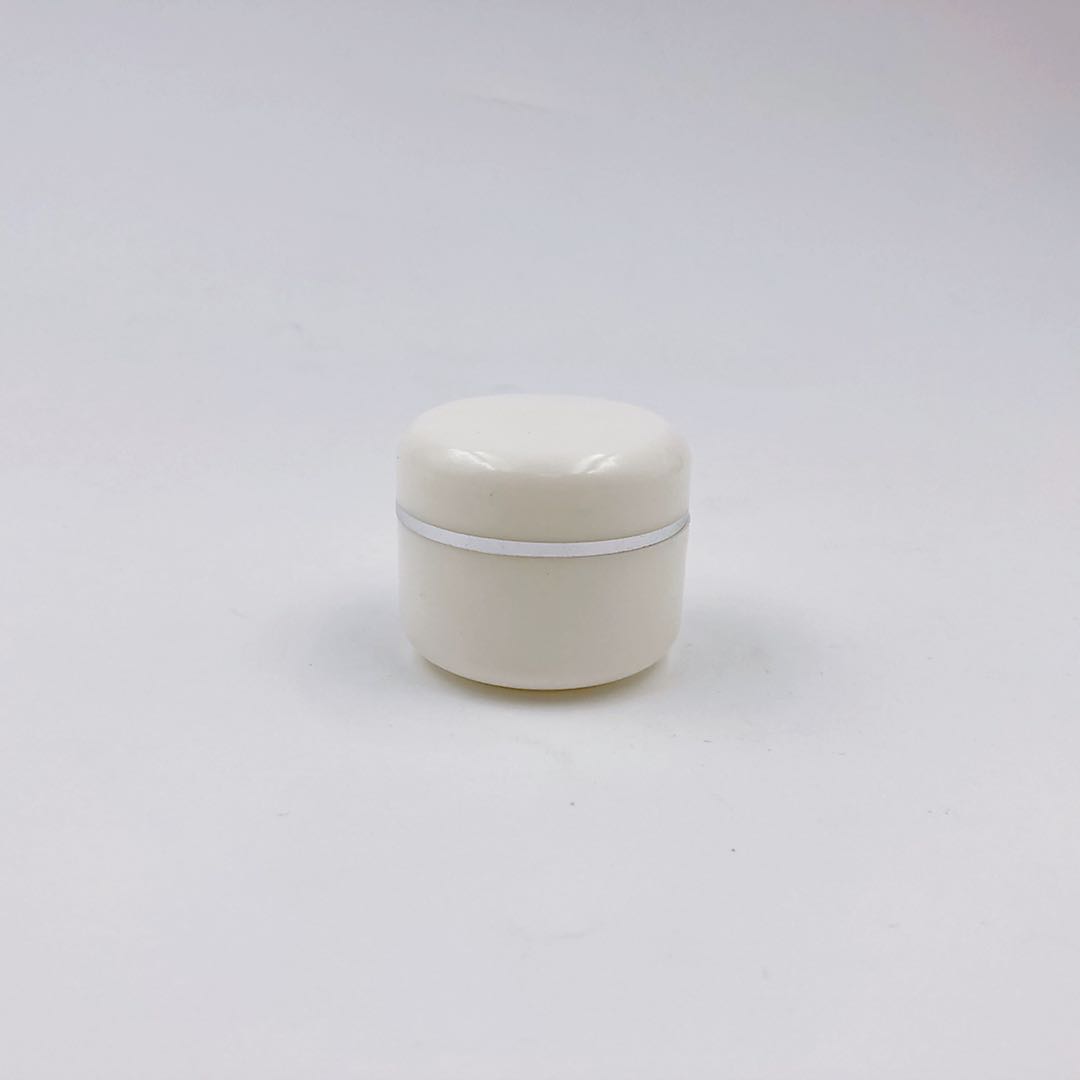 5ml 10ml 15ml 30ml 50ml 100ml White Spot Plastic Cosmetic Packaging Cream Jar Container