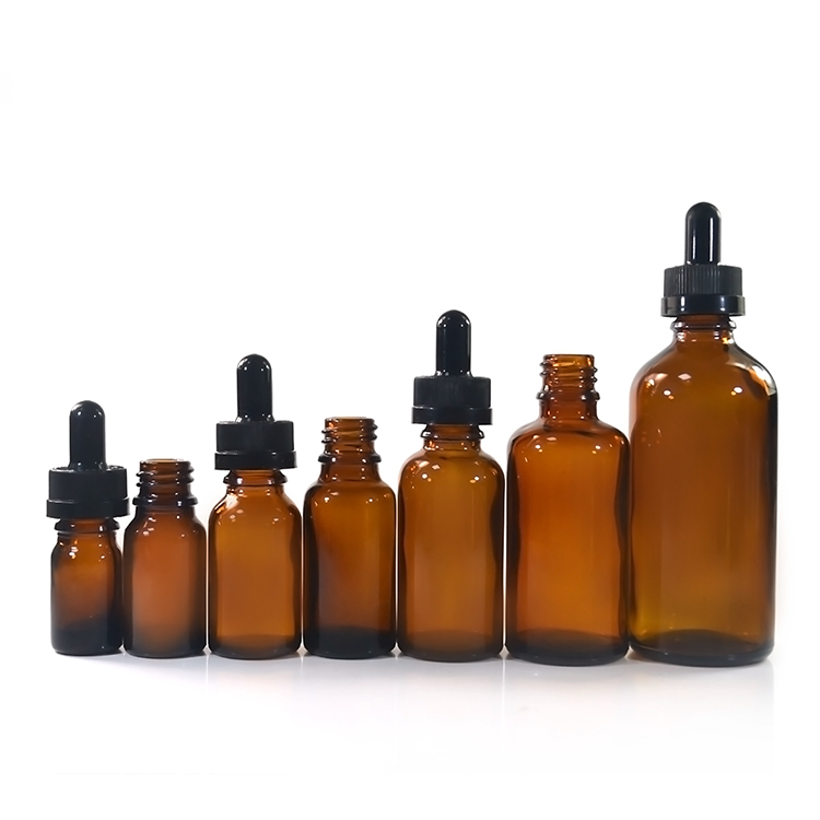 5ml 10ml 15ml 30ml 50ml 100ml clear green Cobalt blue amber glass dropper bottle for e liquid e-cig juice with childproof cap