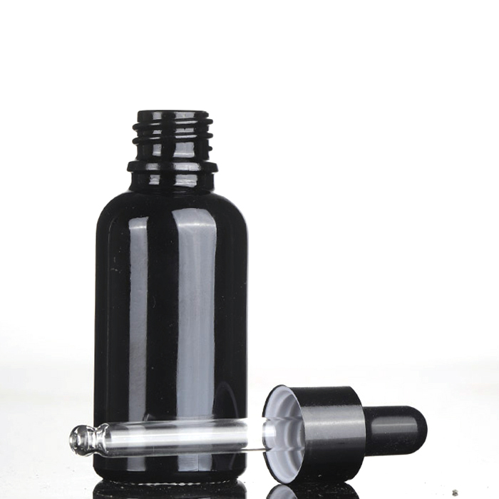 5ml 10ml 15ml 30ml 50ml 100ml glass dropper bottle cbd oil essential oil uv black glass bottle