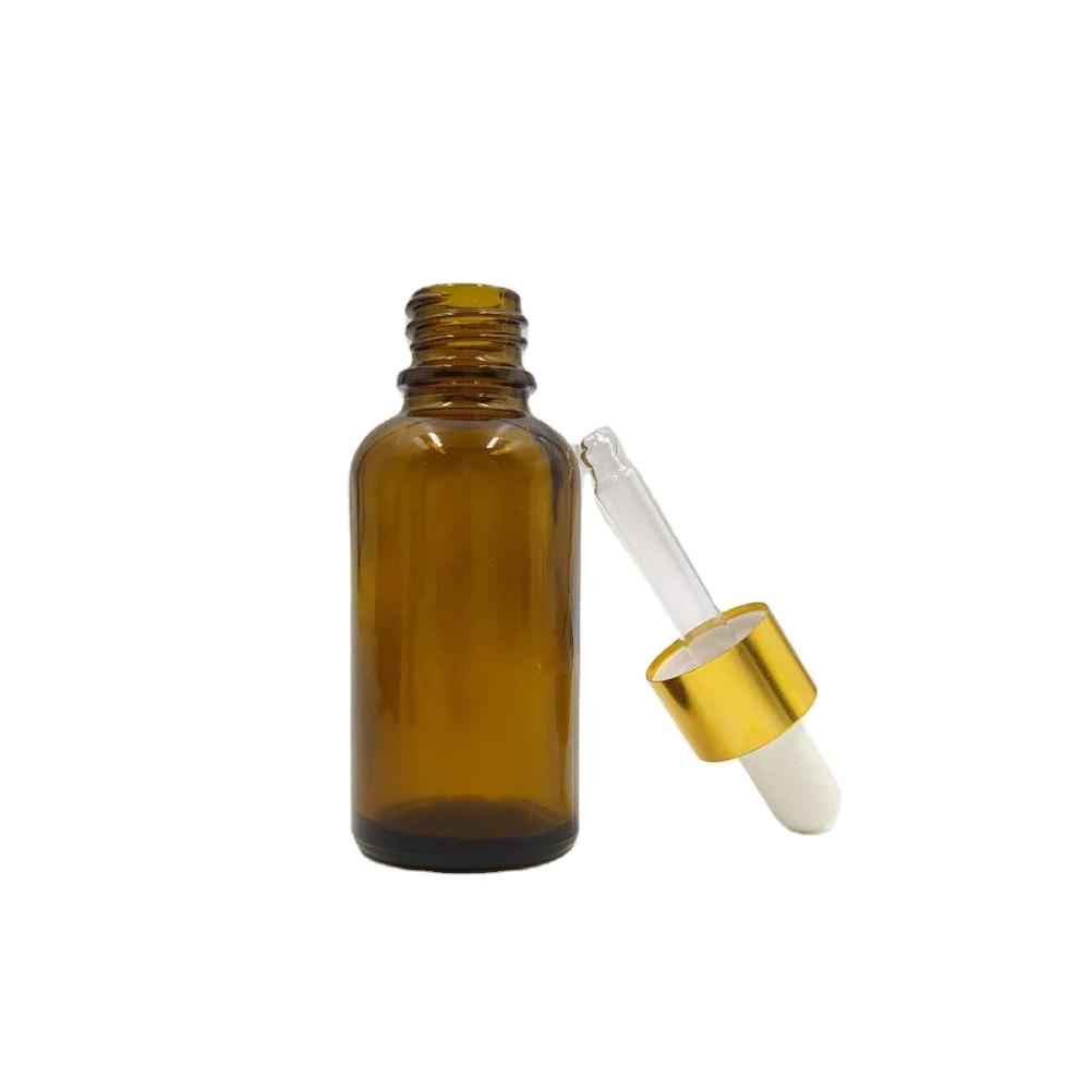 5ml 10ml 15ml 30ml 50ml 100ml hot sell amber round empty glass dropper bottle for essential oil