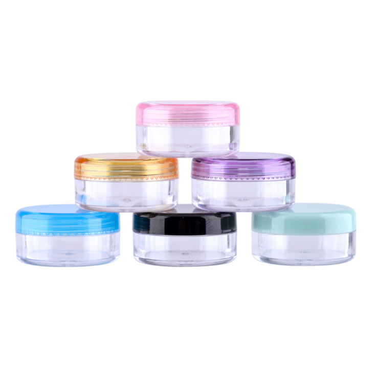 5ml 10ml 15ml 30ml 50ml 60ml 100ml 200ml plastic jars Pet PP white clear plastic lip scrub container for cosmetic cream jars