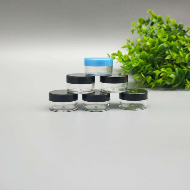 5ml 10ml 15ml 30ml 50ml 60ml 100ml 200ml plastic jars Pet PP white clear plastic lip scrub container for cosmetic cream jars