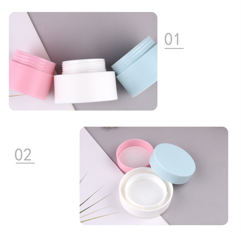 5ml 10ml 15ml 30ml 50ml 80ml Matte Finish White Black Pink Lip Balm Jar Lotion Cream Jar