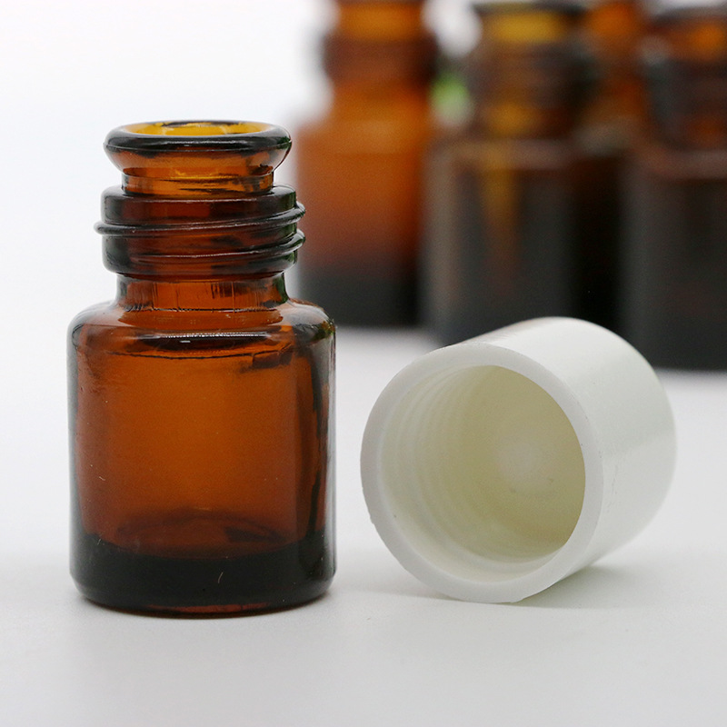 5ml 10ml 15ml 30ml 60ml 125ml glass bottle bell mouth amber Essential glass oil bottle