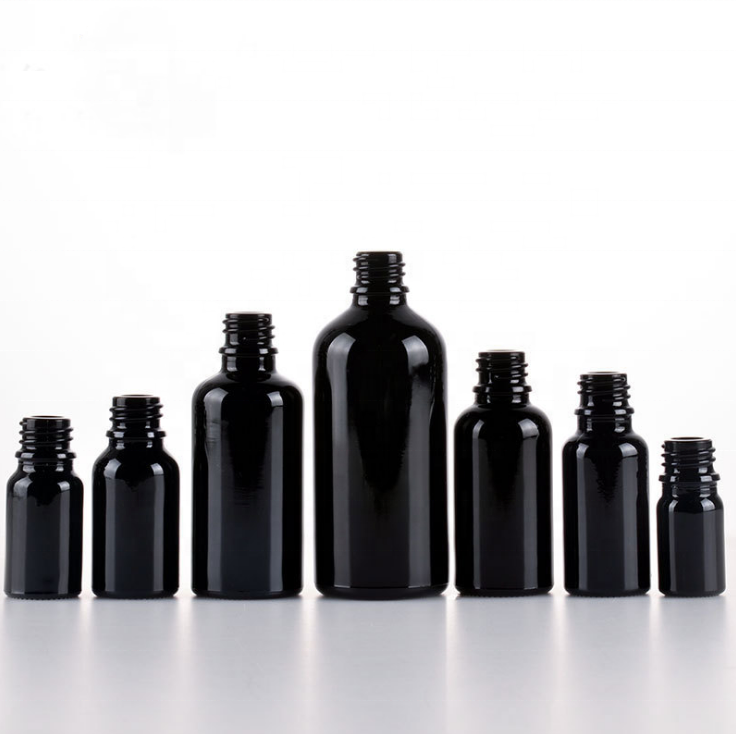 5ml 10ml 15ml 30ml Black Glass Empty Eye Dropper Bottles