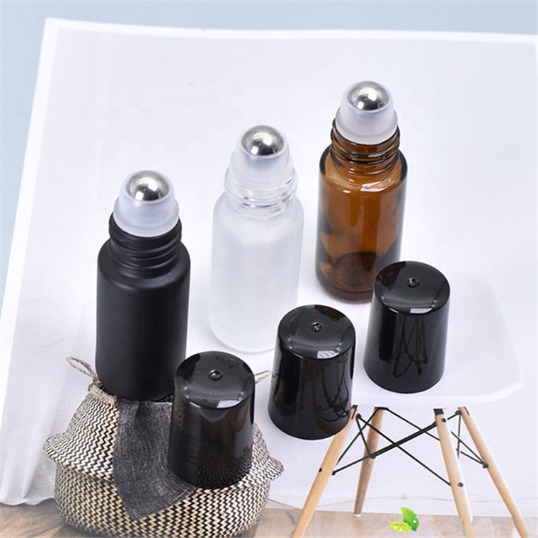 5ml 10ml 15ml 30ml Frosted glass roll on bottle for sale