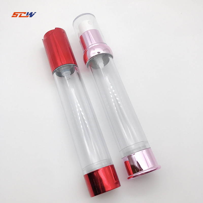 5ml 10ml 15ml 30ml Professional Airless Empty Plastic Cosmetic Lotion Airless Pump Bottle