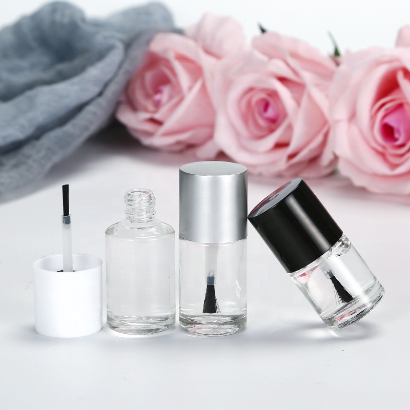 5ml 10ml 15ml Clear Glass Nail Polish Bottle with Brush