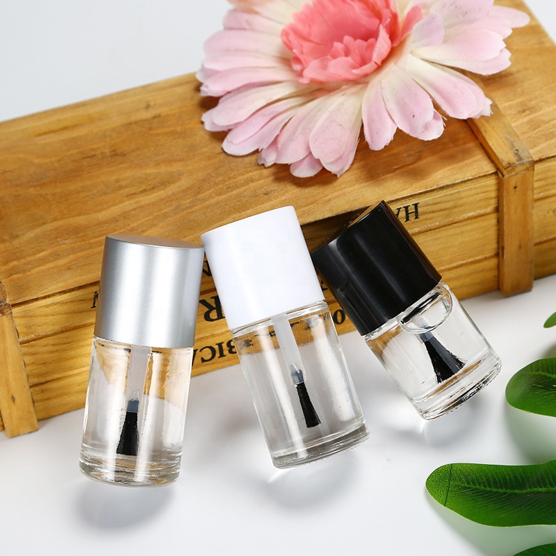 5ml 10ml 15ml Clear Glass Nail Polish Bottle with Brush