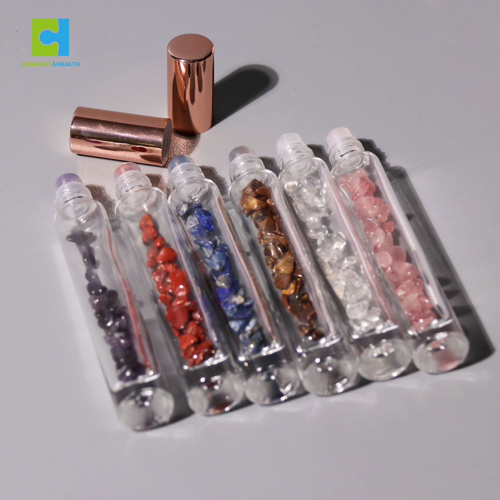 5ml 10ml 15ml Crystal Perfume Face Roller Essential Oil Bottle