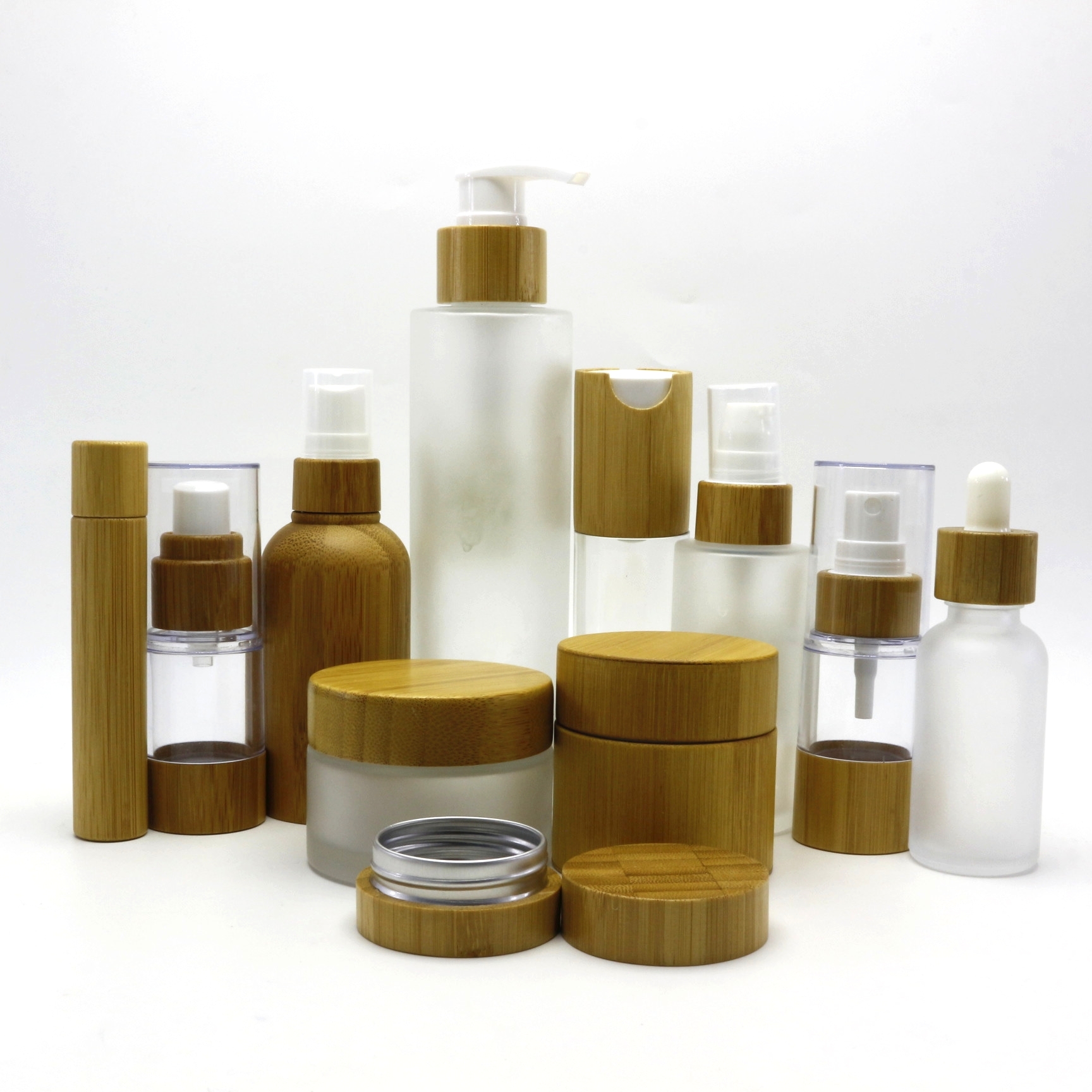 5ml 10ml 15ml Roll On Perfume Bottles with bamboo lid Roller-081RL