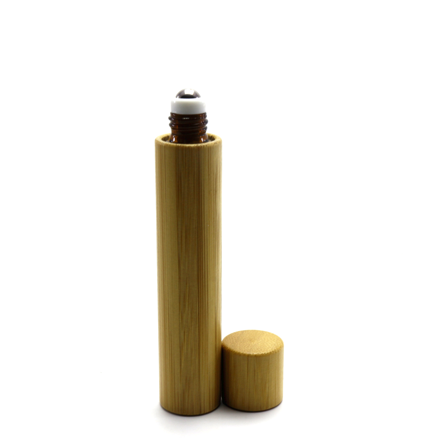 5ml 10ml 15ml Roll On Perfume Bottles with bamboo lid Roller-081RL