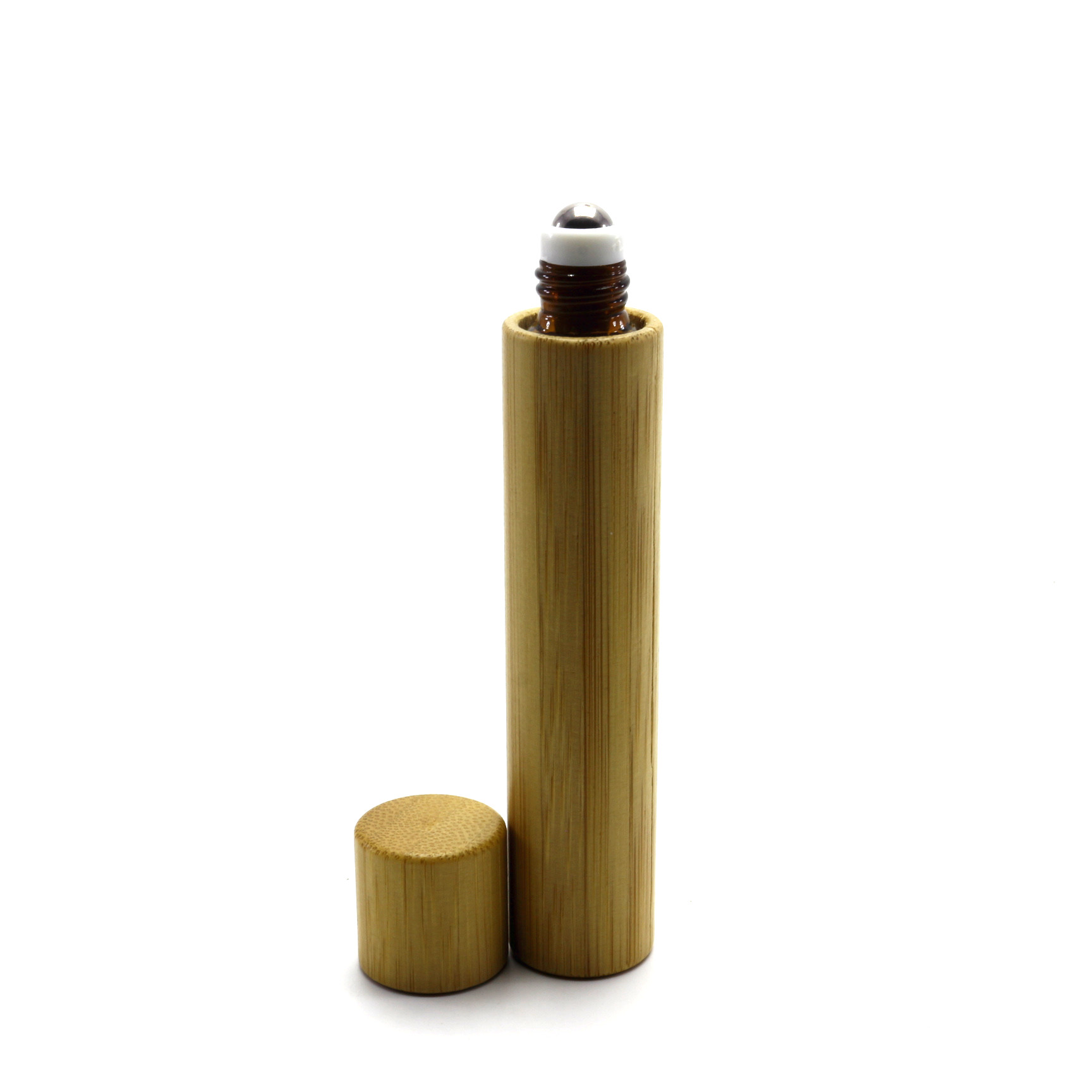 5ml 10ml 15ml Roll On Perfume Bottles with bamboo lid Roller-081RL