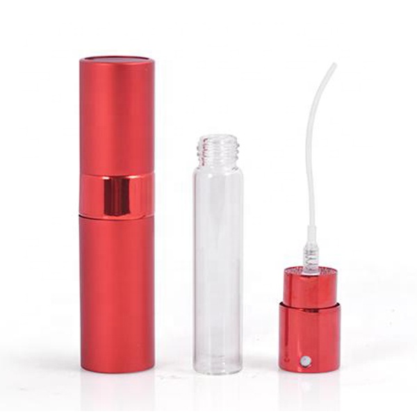 5ml 10ml 15ml Twist Up Refillable Aluminum Perfume Atomizer Spray Bottle