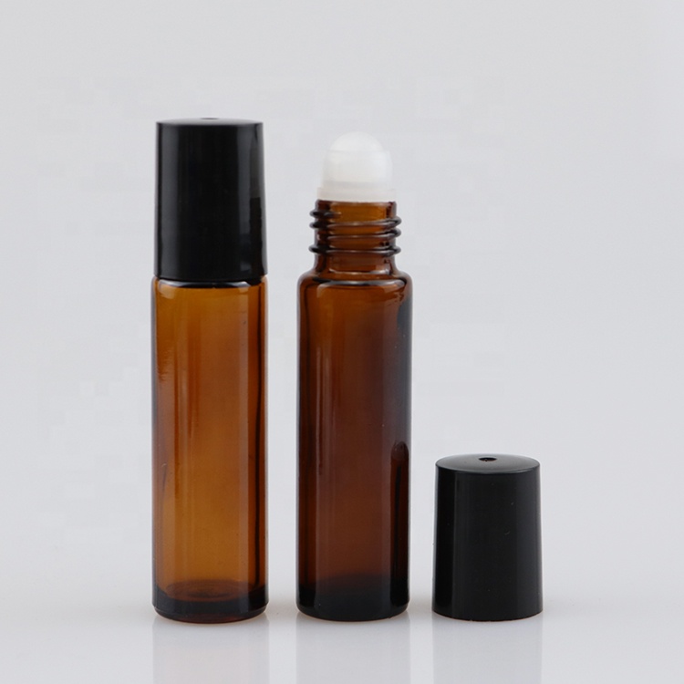 5ml 10ml 15ml clear amber blue glass roll on glass bottle liptint roller bottles with plastic or aluminum cap in stock