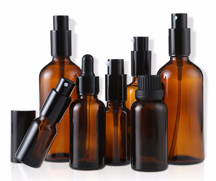 5ml 10ml 15ml glass amber essential oil 30 ml glass dropper bottle for aroma with tamper proof cap