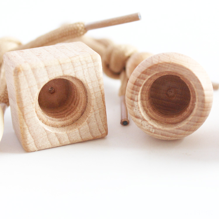 5ml/10ml/15ml glass square perfume bottle hanging car perfume bottle with wooden lid