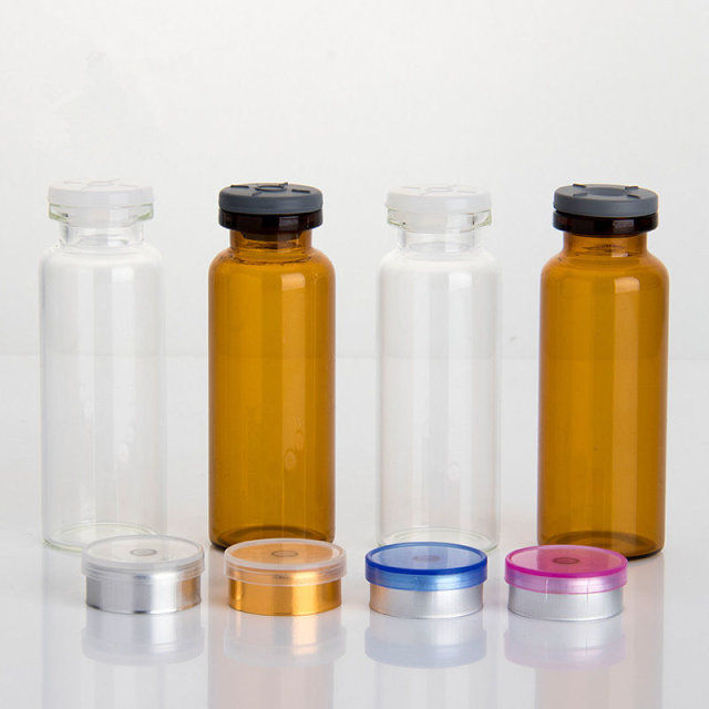 5ml 10ml 15ml oral liquid glass bottle, pharmaceutical glass tubing, glass vial for injection with rubber stoppers cap
